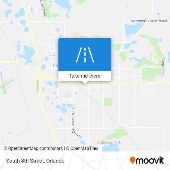 Mapa de South 8th Street