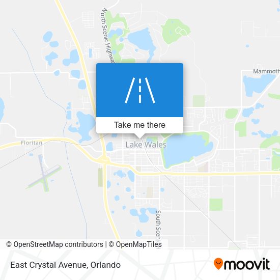 Mapa de East Crystal Avenue