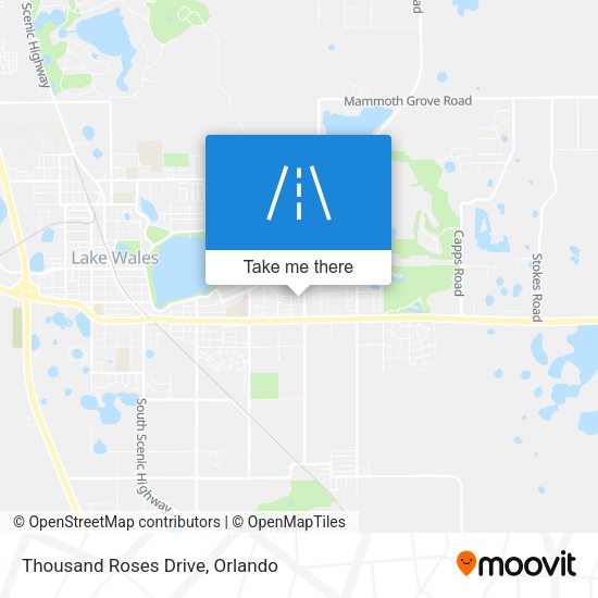Thousand Roses Drive map