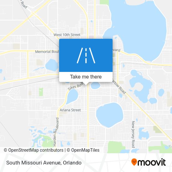 South Missouri Avenue map