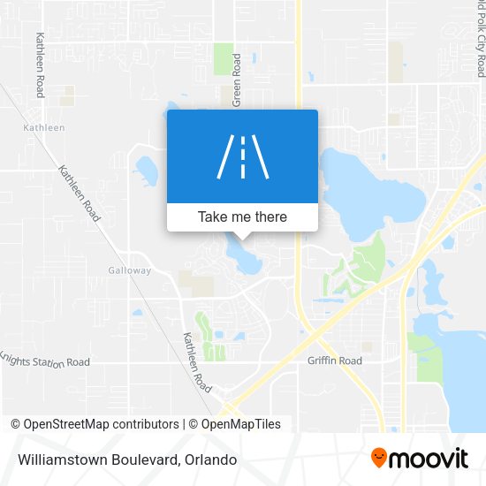 Mapa de Williamstown Boulevard
