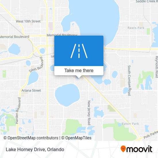 Lake Horney Drive map