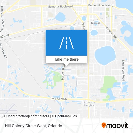 Hill Colony Circle West map