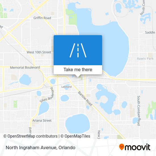 North Ingraham Avenue map