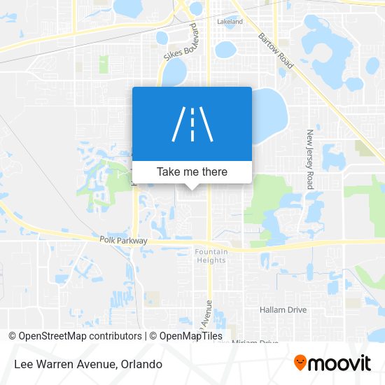 Mapa de Lee Warren Avenue
