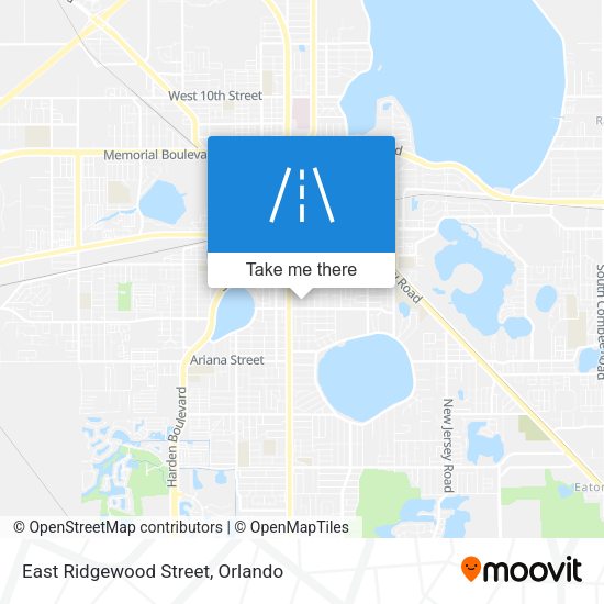 East Ridgewood Street map