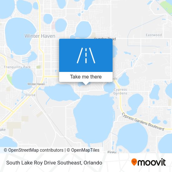 Mapa de South Lake Roy Drive Southeast