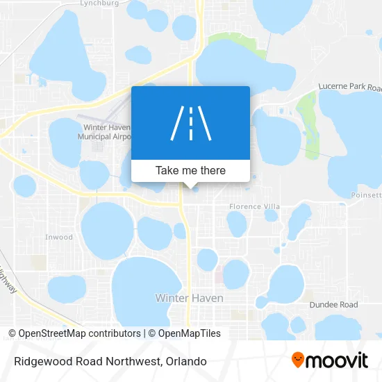 Ridgewood Road Northwest map