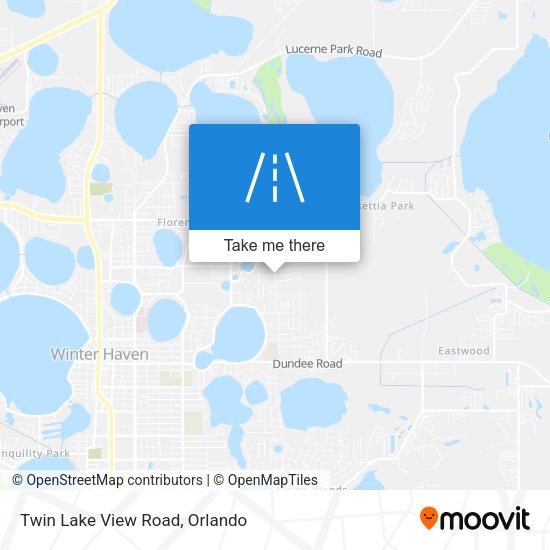 Twin Lake View Road map