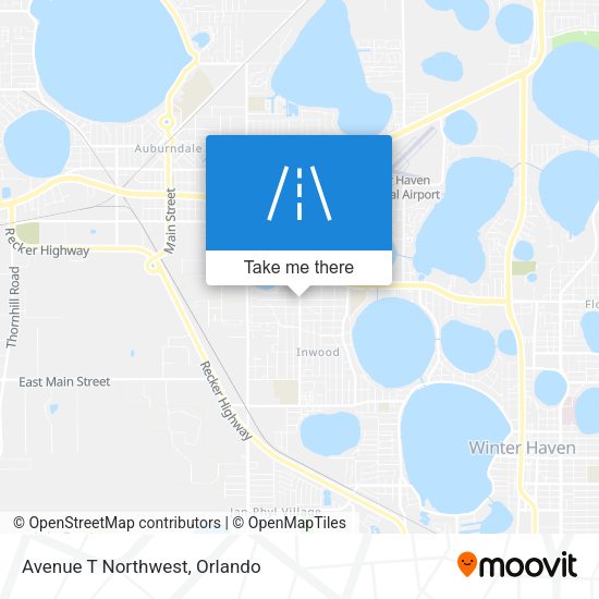 Avenue T Northwest map