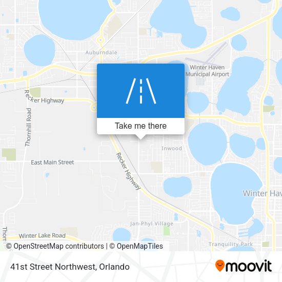 41st Street Northwest map