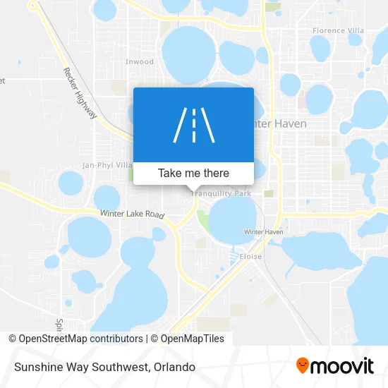 Sunshine Way Southwest map