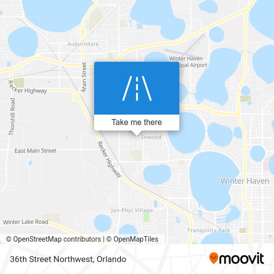 Mapa de 36th Street Northwest