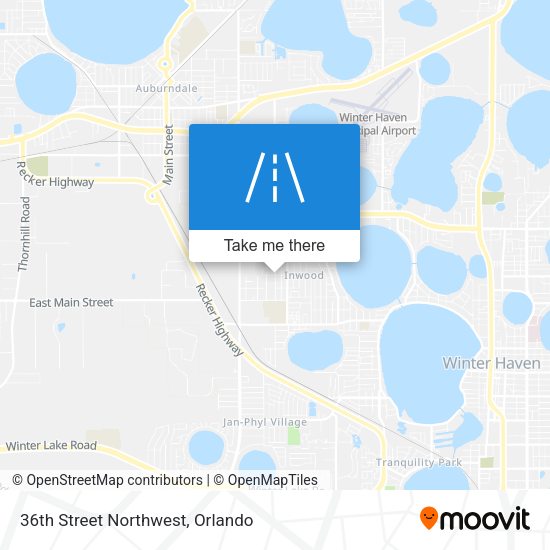 36th Street Northwest map