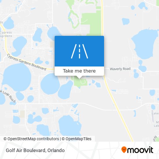 Golf Air Boulevard map