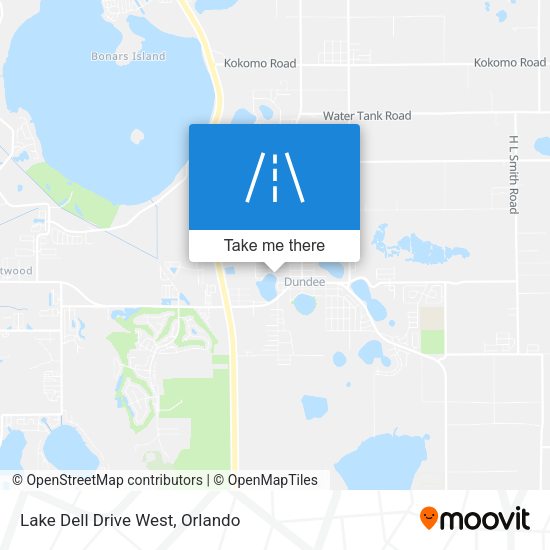 Mapa de Lake Dell Drive West