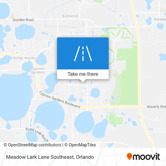 Meadow Lark Lane Southeast map
