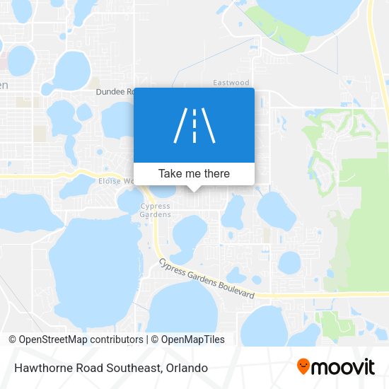 Hawthorne Road Southeast map
