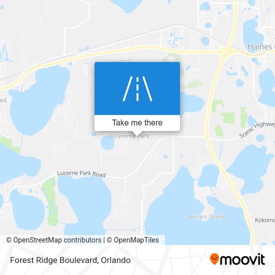 Forest Ridge Boulevard map