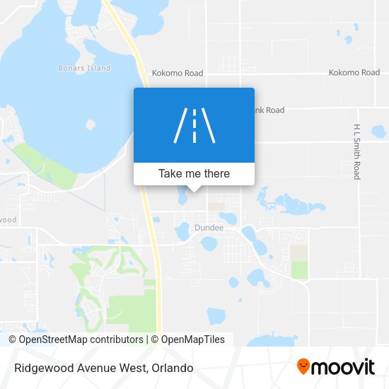 Mapa de Ridgewood Avenue West