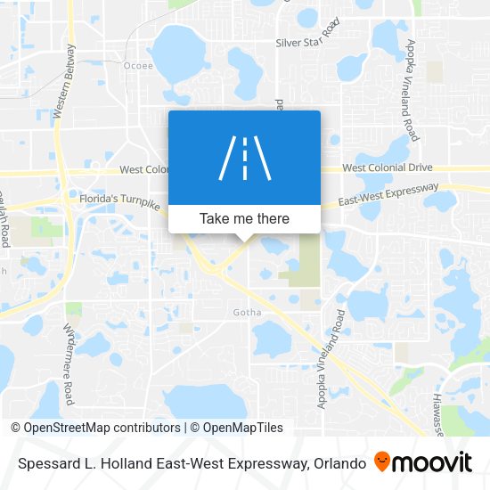 Spessard L. Holland East-West Expressway map