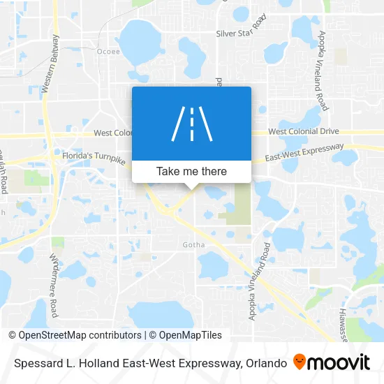 Spessard L. Holland East-West Expressway map