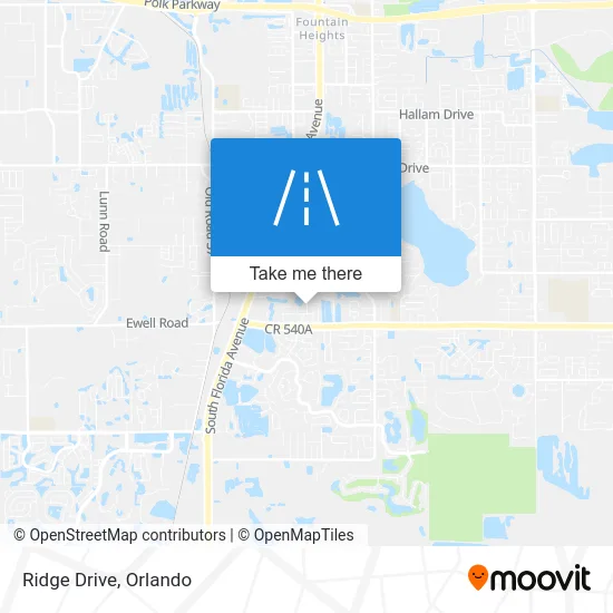 Ridge Drive map