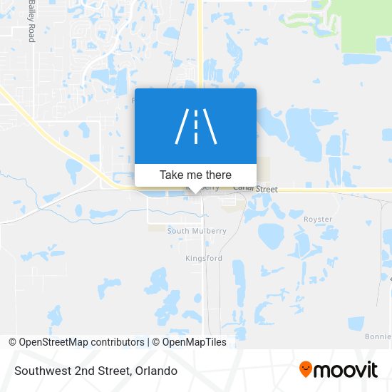 Southwest 2nd Street map