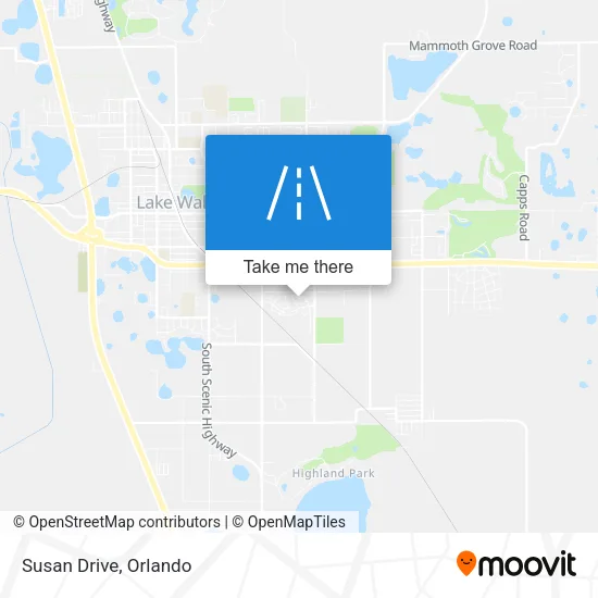 Susan Drive map