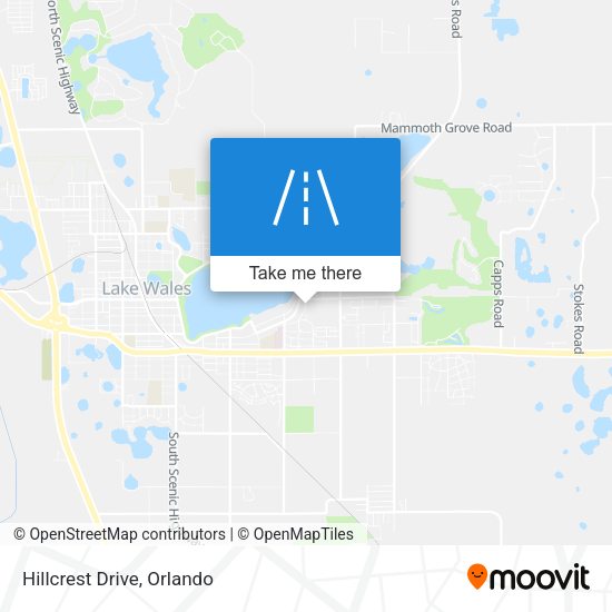 Mapa de Hillcrest Drive