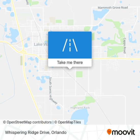 Whispering Ridge Drive map