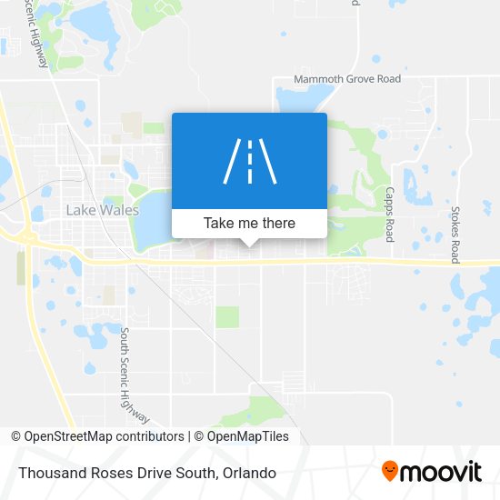 Mapa de Thousand Roses Drive South