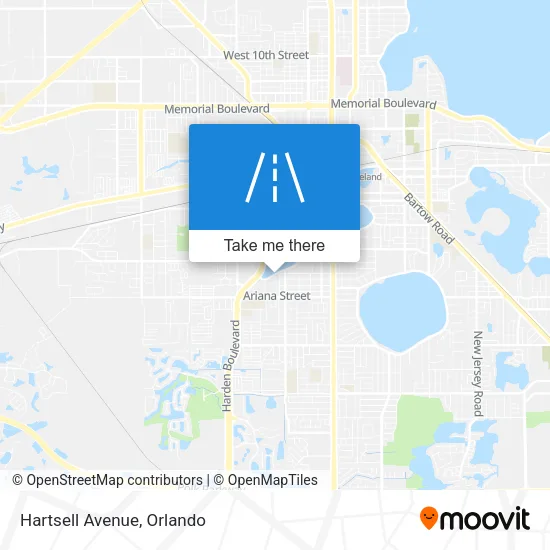 Hartsell Avenue map