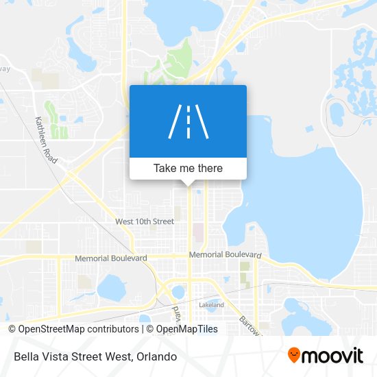 Bella Vista Street West map
