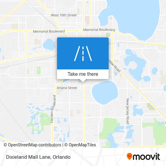 Mapa de Dixieland Mall Lane