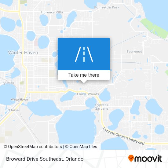 Broward Drive Southeast map