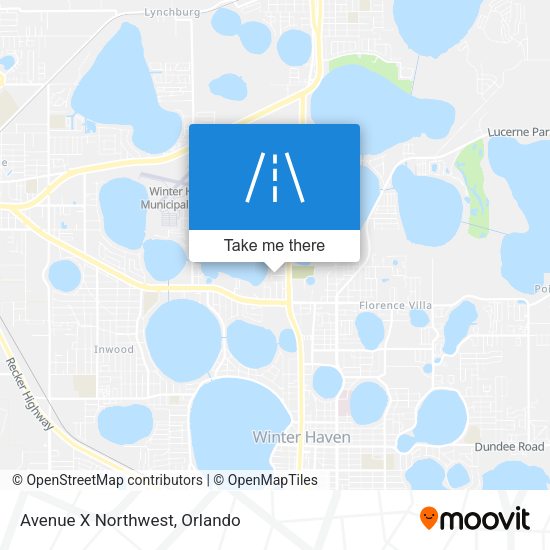 Mapa de Avenue X Northwest