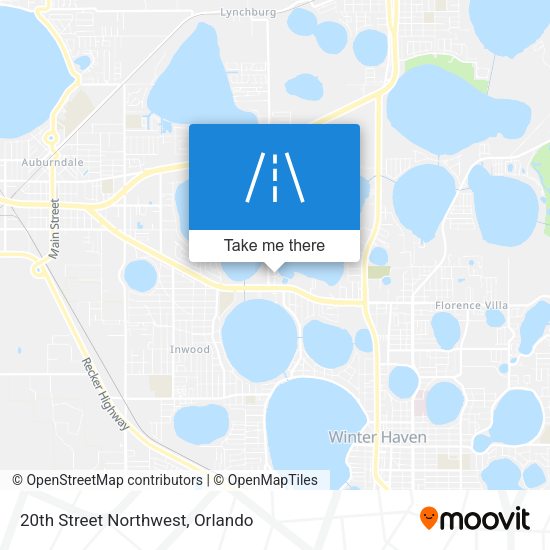 20th Street Northwest map