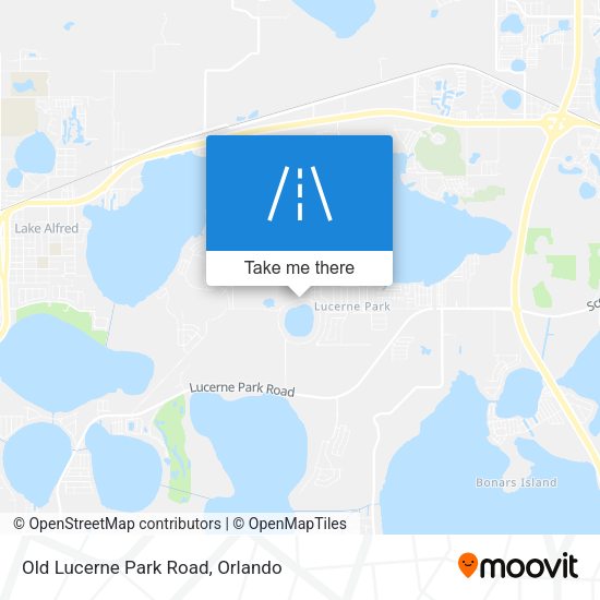 Mapa de Old Lucerne Park Road