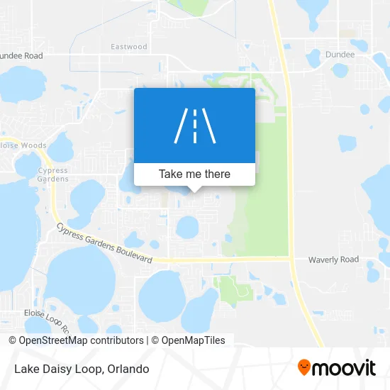 Lake Daisy Loop map