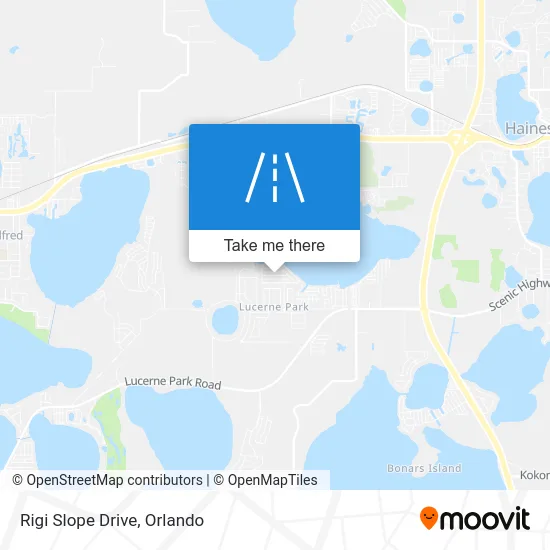 Rigi Slope Drive map