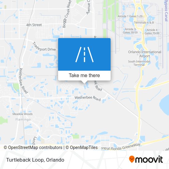 Mapa de Turtleback Loop