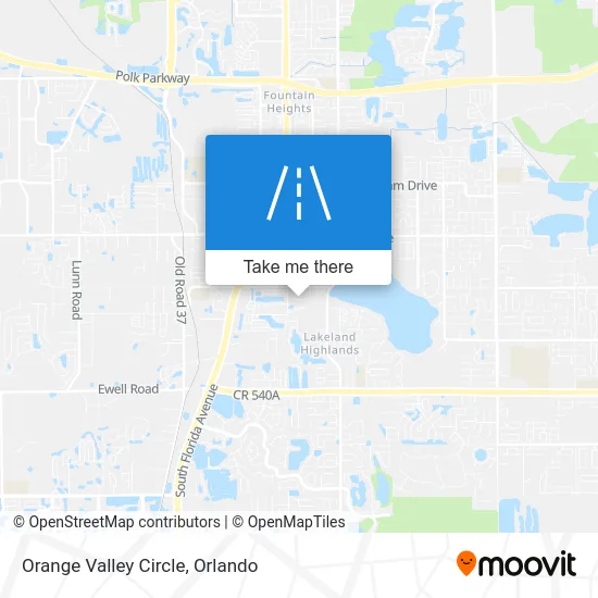 Mapa de Orange Valley Circle