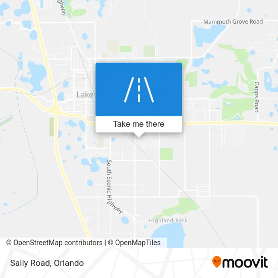 Sally Road map