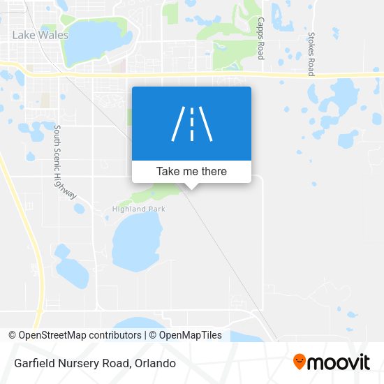 Garfield Nursery Road map