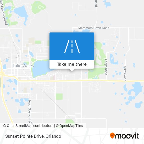 Mapa de Sunset Pointe Drive