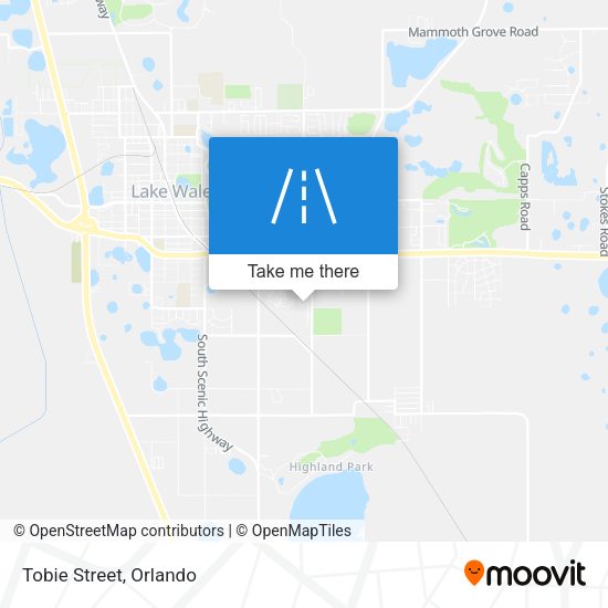 Mapa de Tobie Street