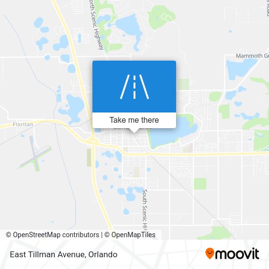 East Tillman Avenue map