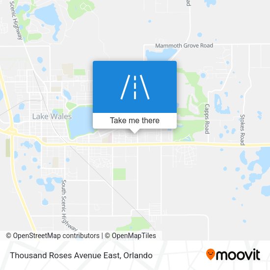 Mapa de Thousand Roses Avenue East