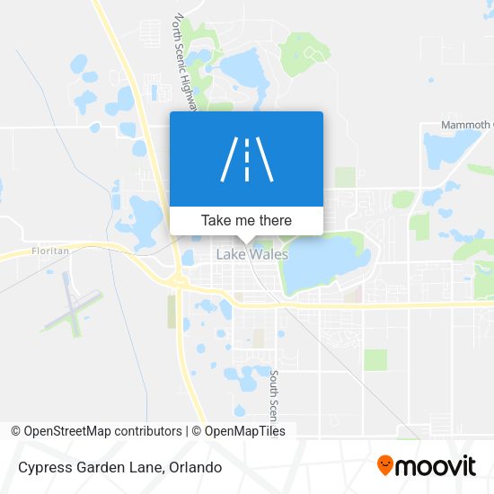 Cypress Garden Lane map